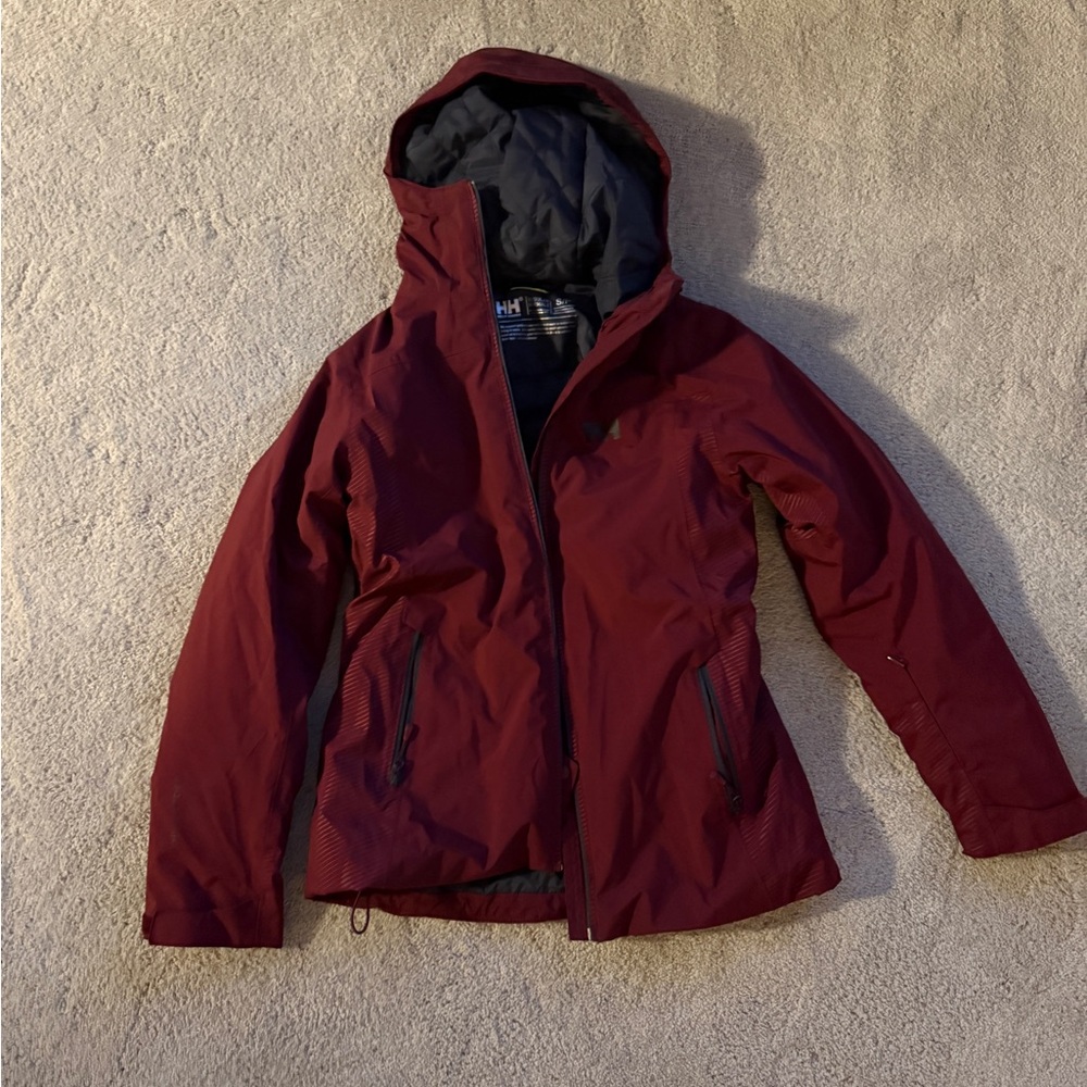 Helly Hansen Women's Ski Jacket - Burgundy and Black